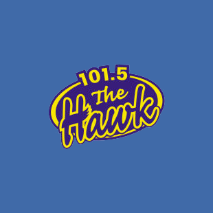 The Hawk 101.5 FM Radio Logo