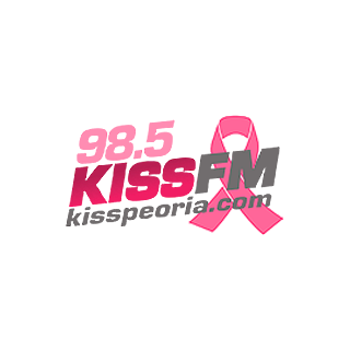 Kiss FM 98.5 FM WPIA Radio Logo