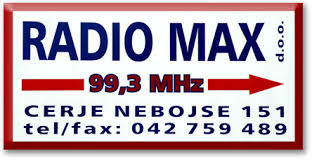 Radio Max - Cerje Nebojse 99.3 FM Radio Logo
