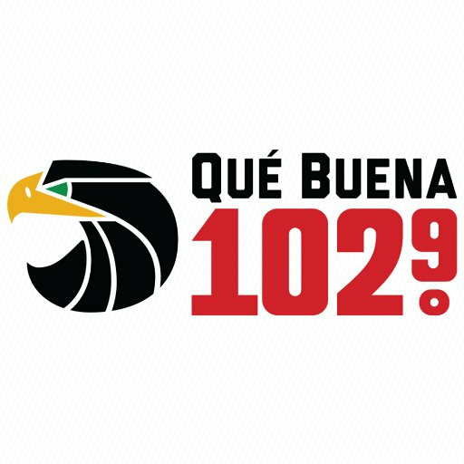 Qué buena 102.9 Radio Logo